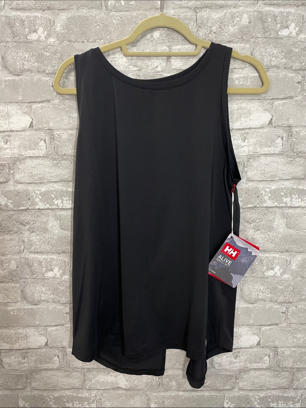 Helly Hansen Black Active Split Back Tank Top